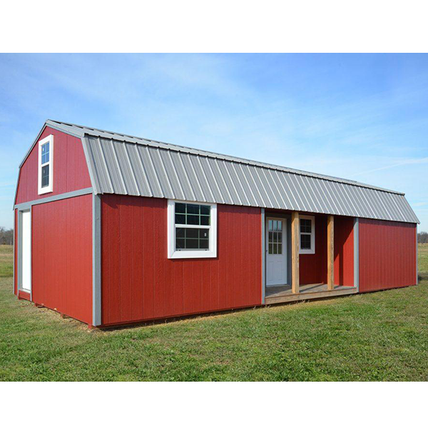 Painted Side Lofted Barn Cabin